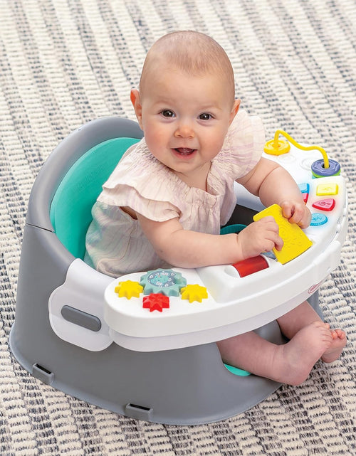 Load image into Gallery viewer, Music &amp; Lights 3-In-1 Discovery Seat and Booster - Convertible, Infant Activity and Feeding Seat with Electronic Piano for Sensory Exploration, for Babies and Toddlers, Teal
